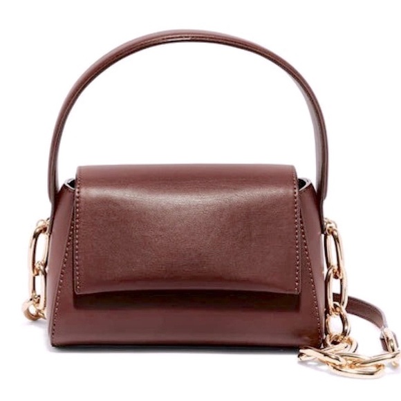 HOUSE OF WANT • We Are Chic Dark Brown Vegan Leather Crossbody Purse Bag Handbag - Picture 1 of 12